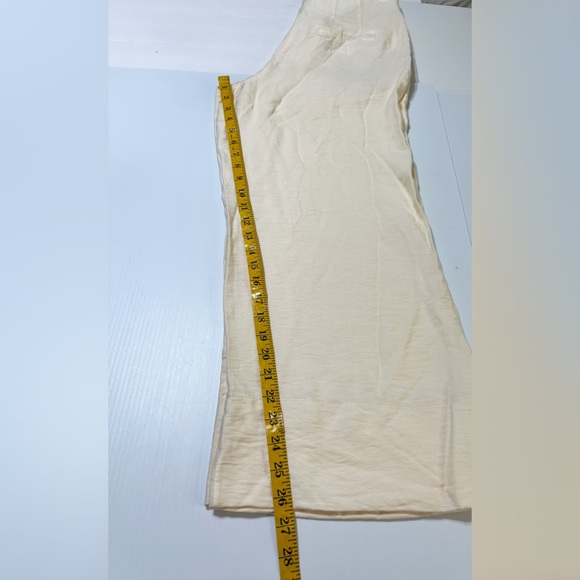 Topshop Ecru Stitch Wide Leg Pants - 8 - Picture 11 of 11